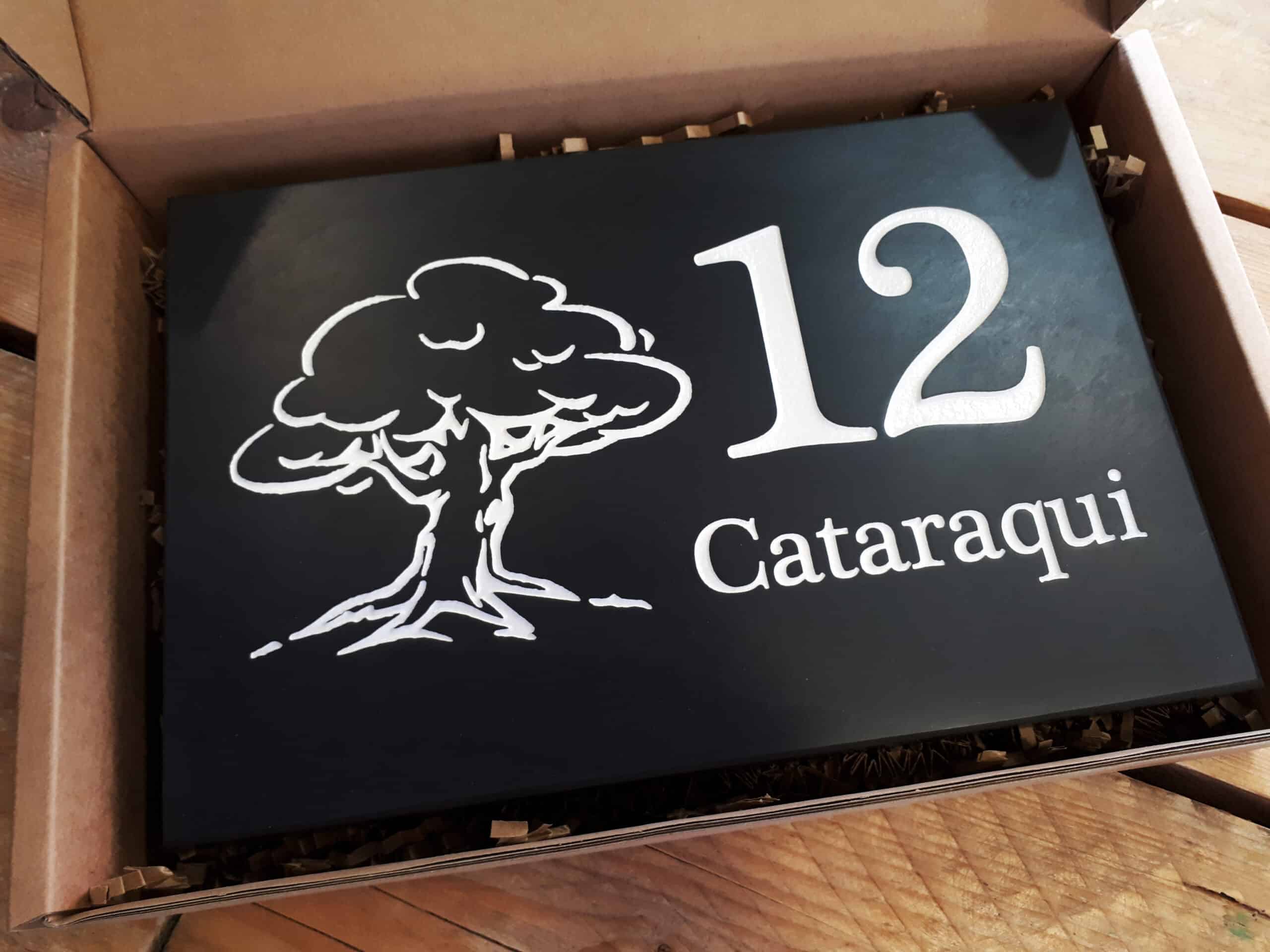 Modern vs. Traditional Slate House Signs