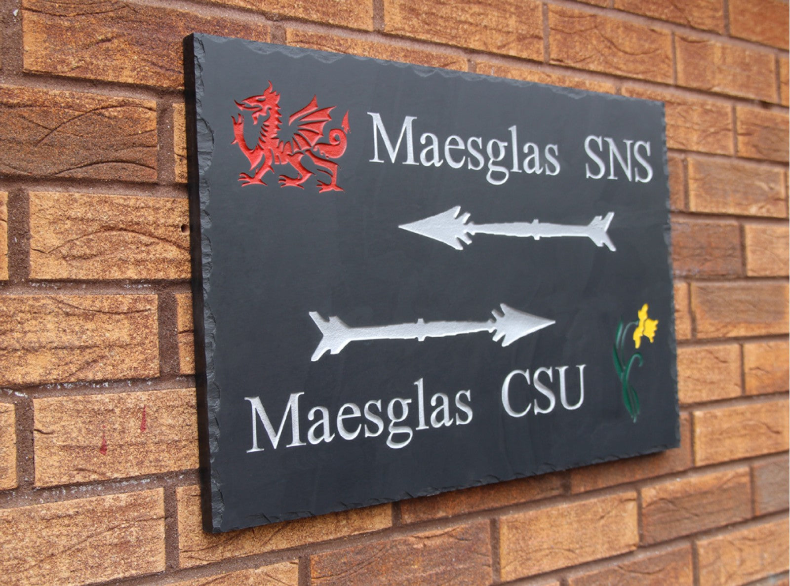 Welsh slate house sign 500mm x 800mm x 20mm thick