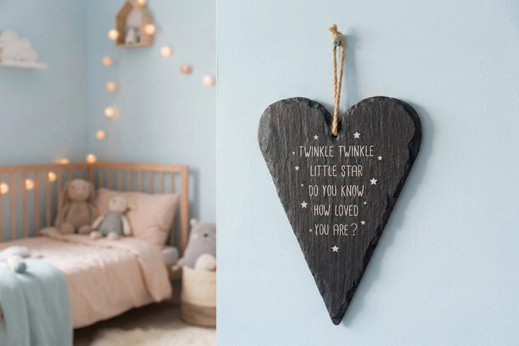 Twinkle Twinkle Slate Heart