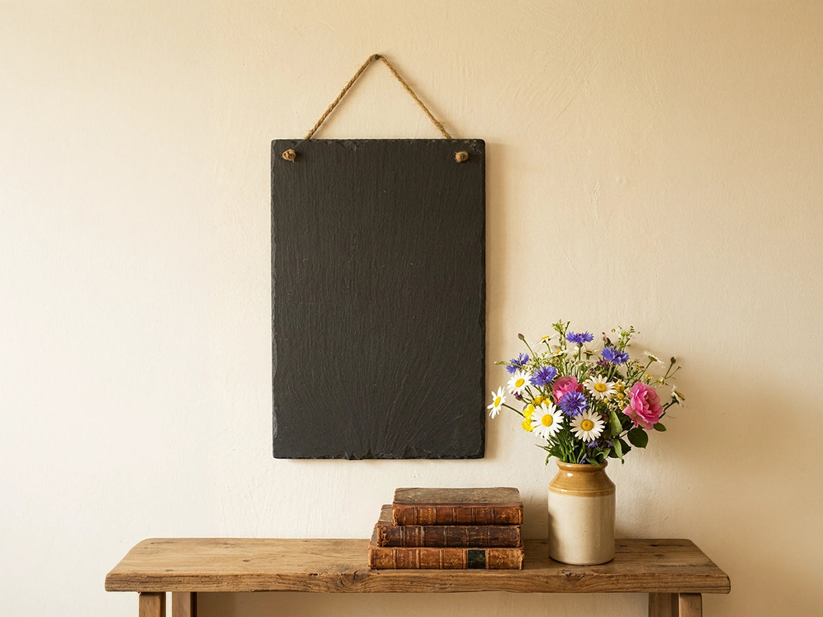 Welsh Slate Memo Board - Large Portrait