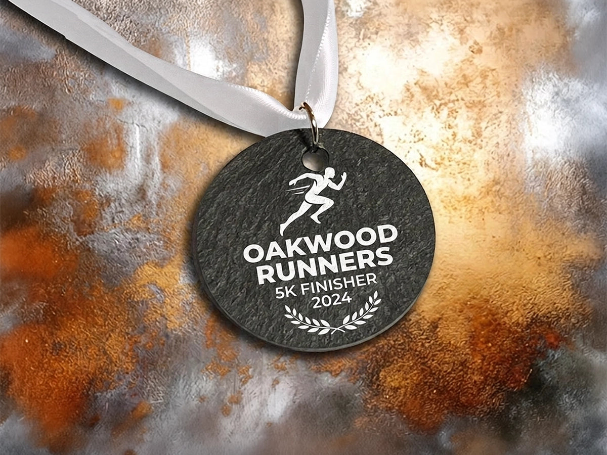 Welsh Slate Medal 63mm
