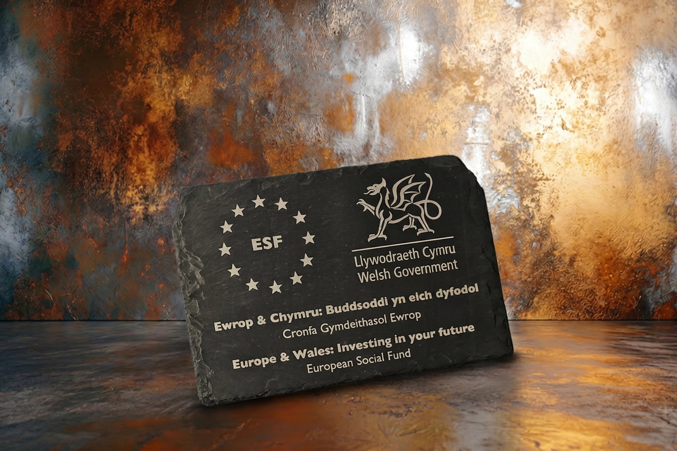 Welsh Slate Plaque - Large Landscape