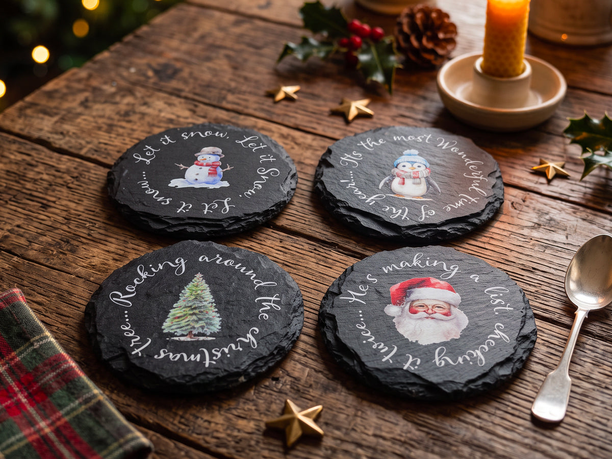Classic Christmas Coaster Set
