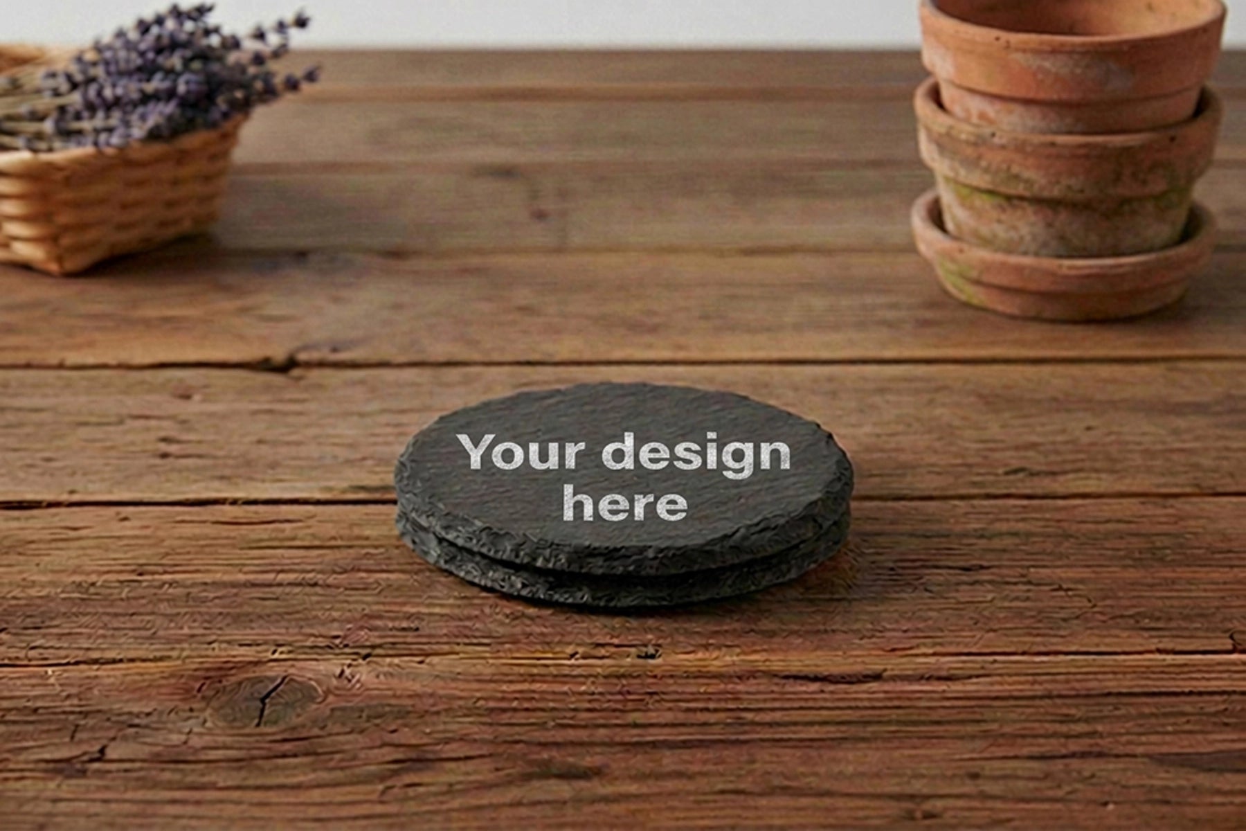 Personalised Round coaster - set of 2