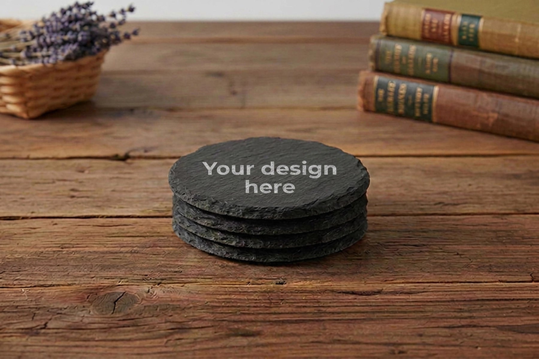 Personalised Round coaster - set of 4