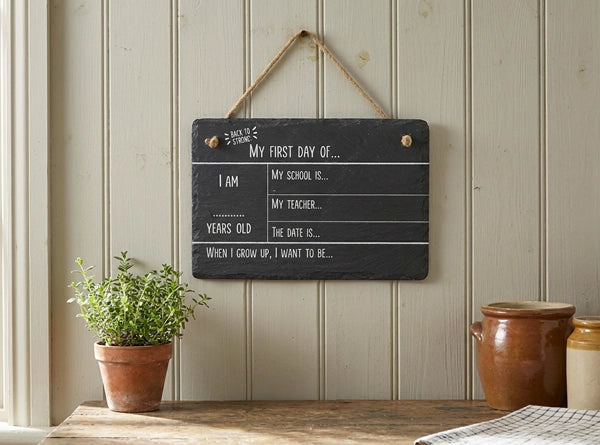 First Day Chalkboard