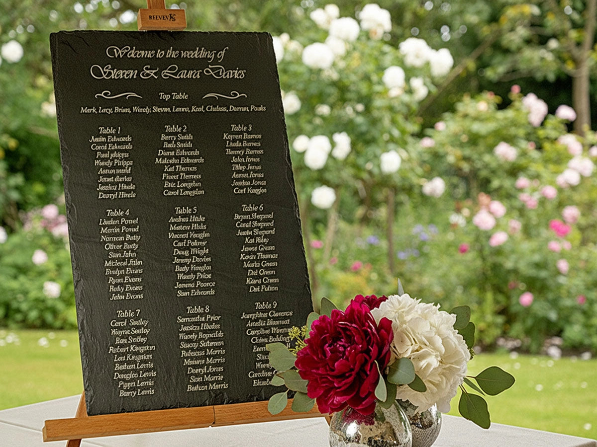 Large Welsh Slate Table Planner & Easel