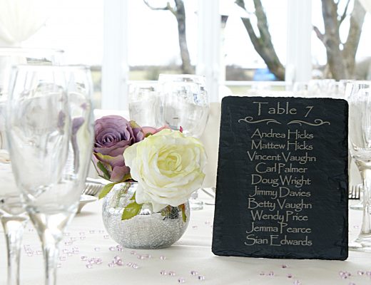 Welsh Slate Wedding Table Planner