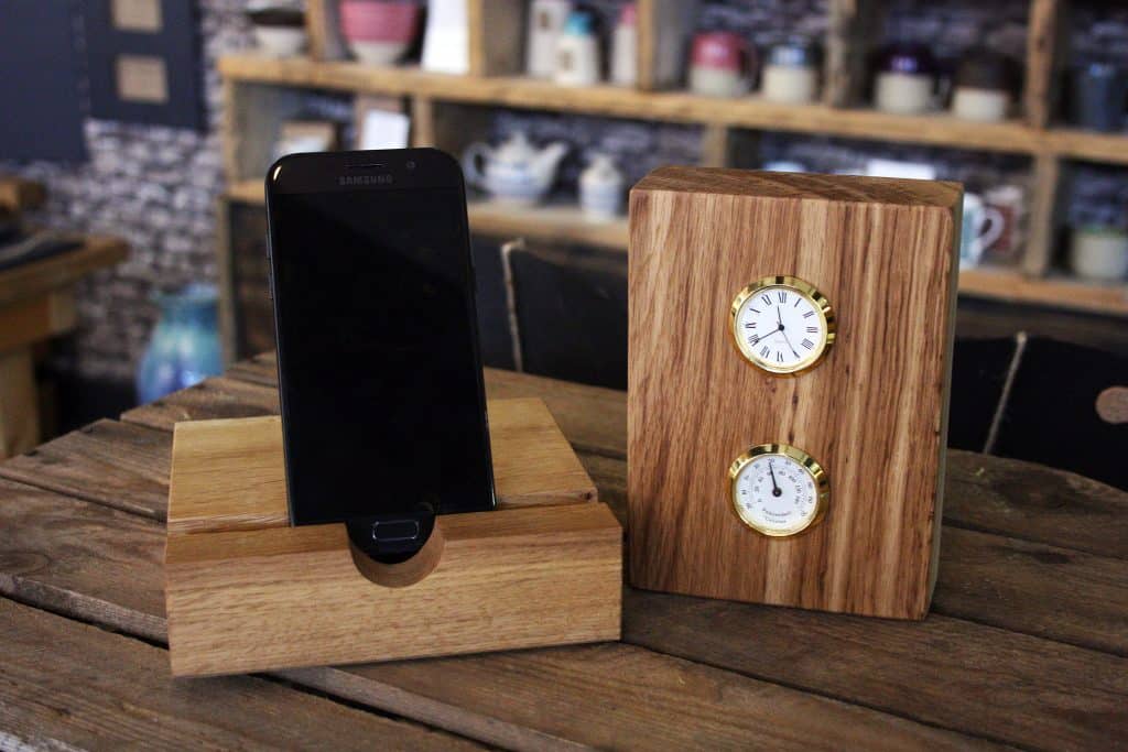 Slate House's Oak Desktop Accessories