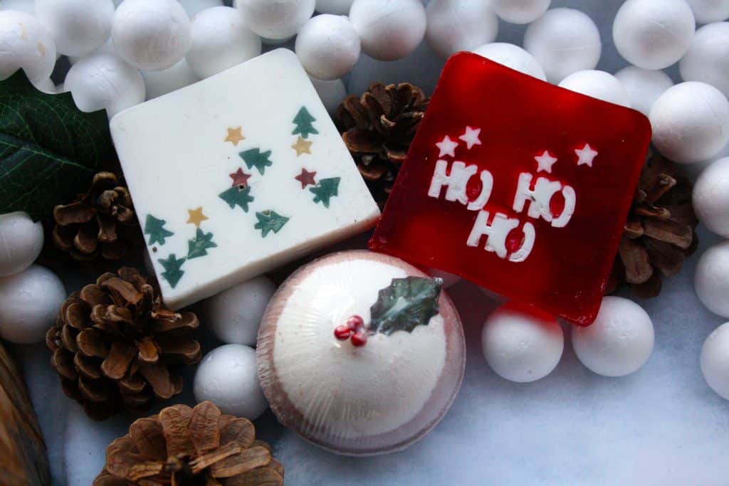 Christmas Bath Bombs and Soap