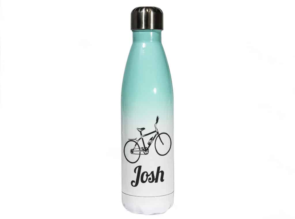 Green Ombre Personalised Metal Water Bottle