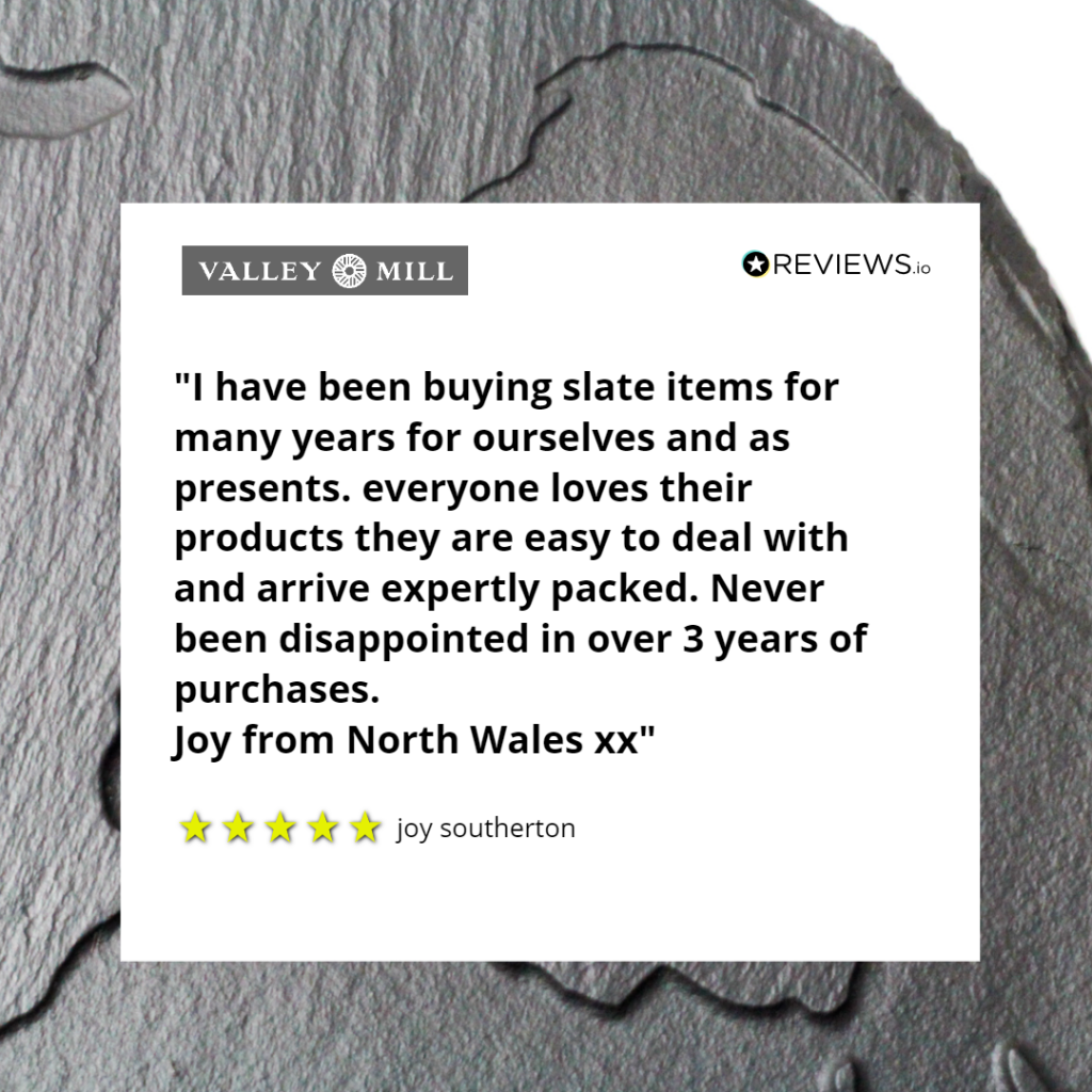 Welsh slate review which compliments Slate Houses slate items