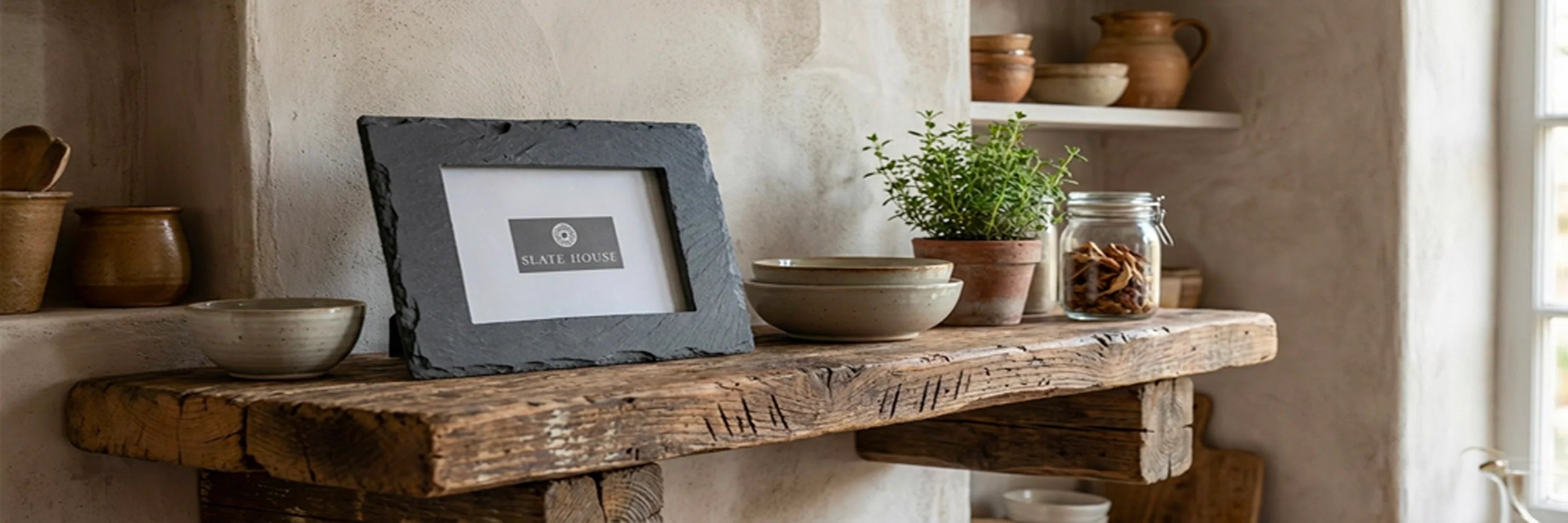 Welsh Slate Standing Photo Frame.