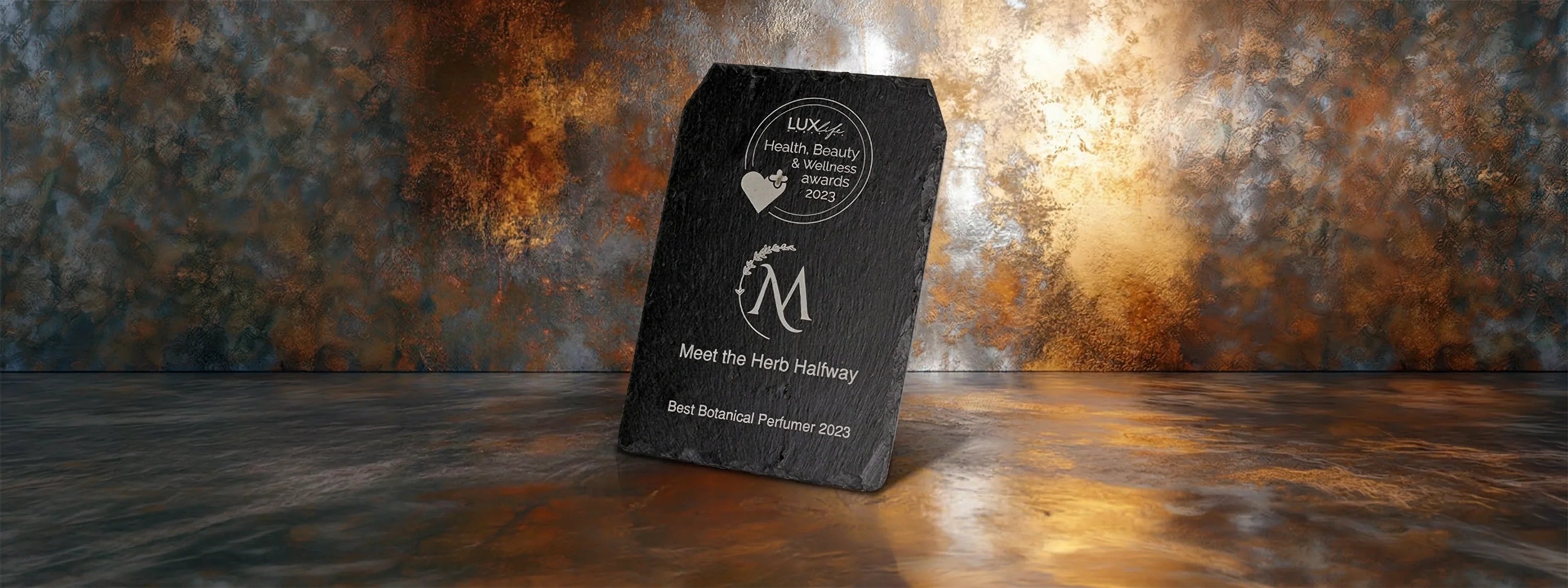 Laser Engraved Slate Trophy for Sports Event, including rear plinth