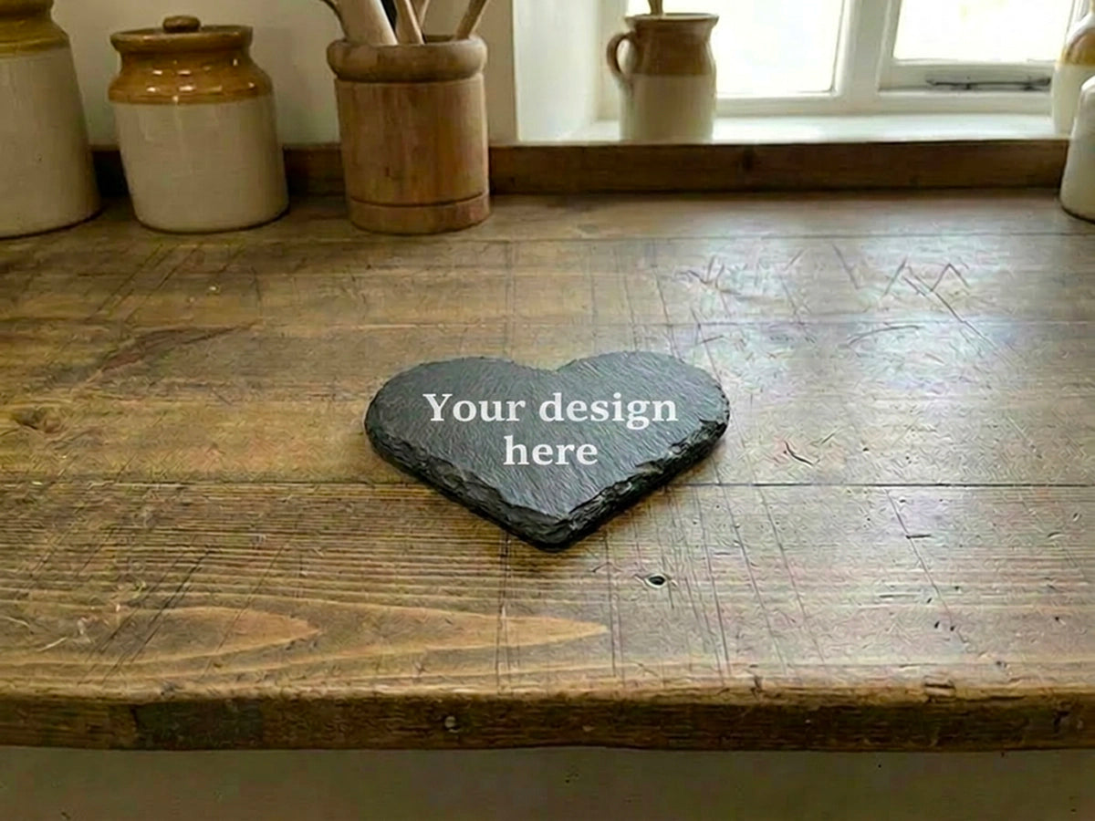 Personalised Heart Coaster