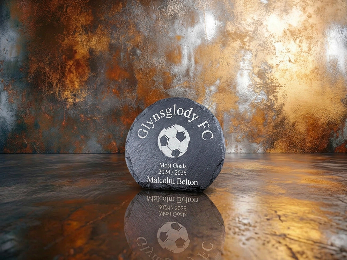 Welsh Slate Football trophy Small
