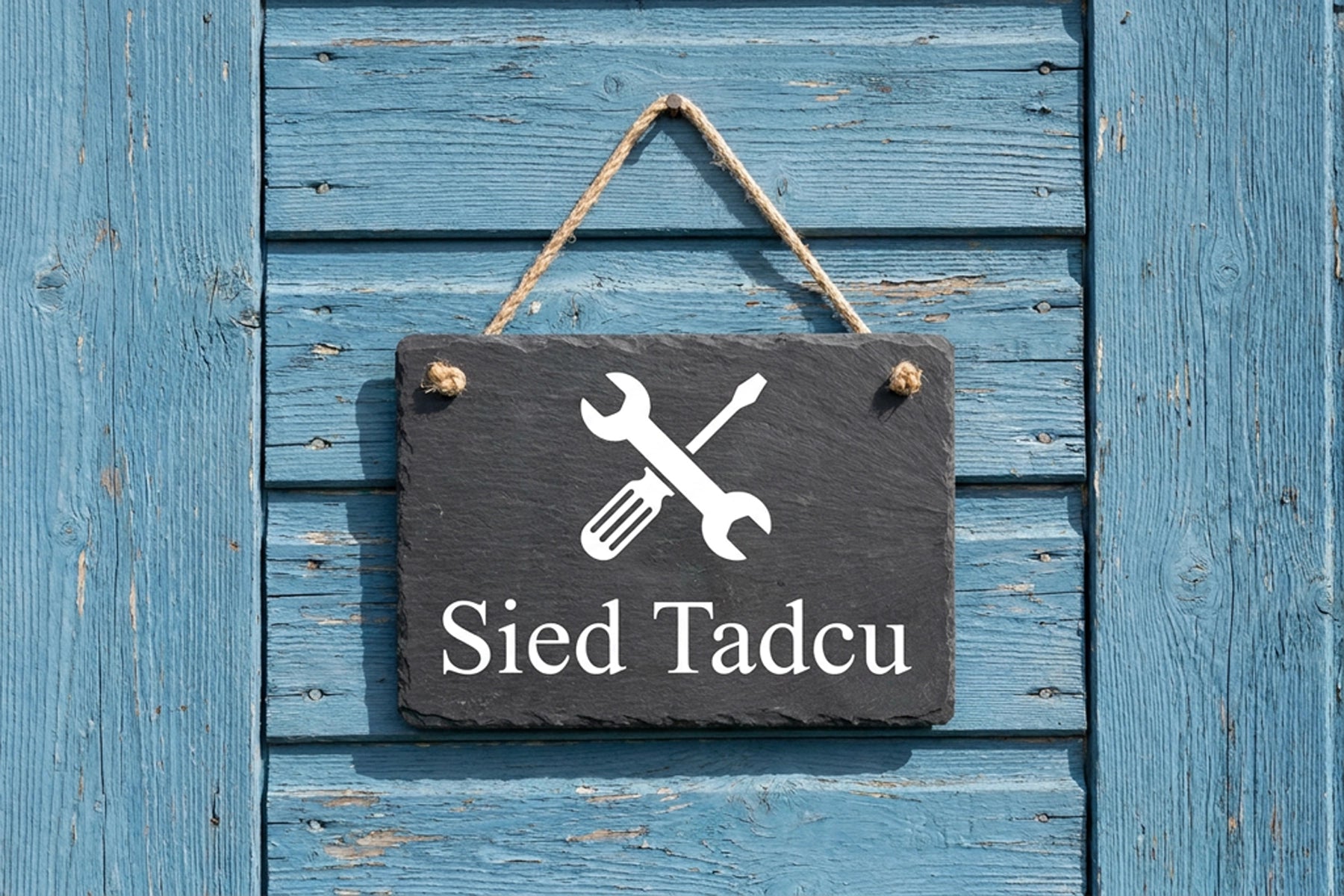 Sied Taid Shed Sign