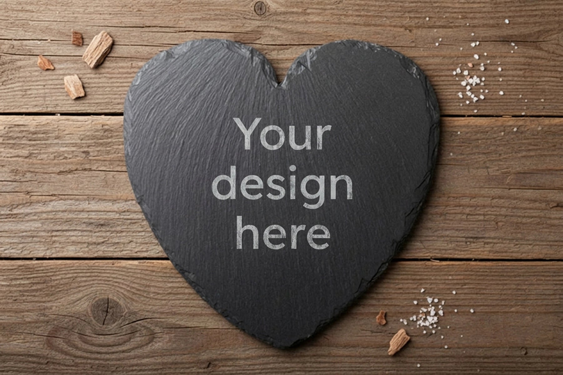 Personalised Welsh slate Heart shaped cheese board