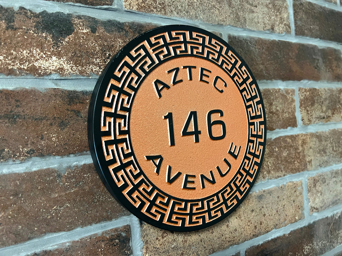 AZTEC Round House Sign 240mm