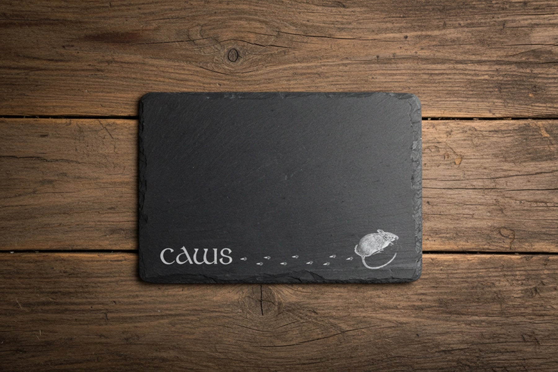 Welsh Slate cheese board - Caws Mouse