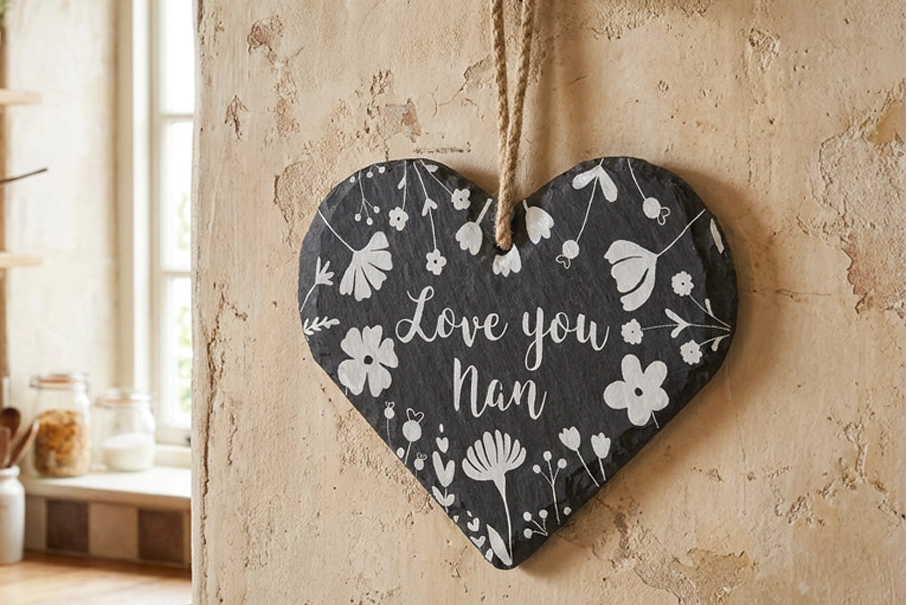 Love You Nan Slate Heart