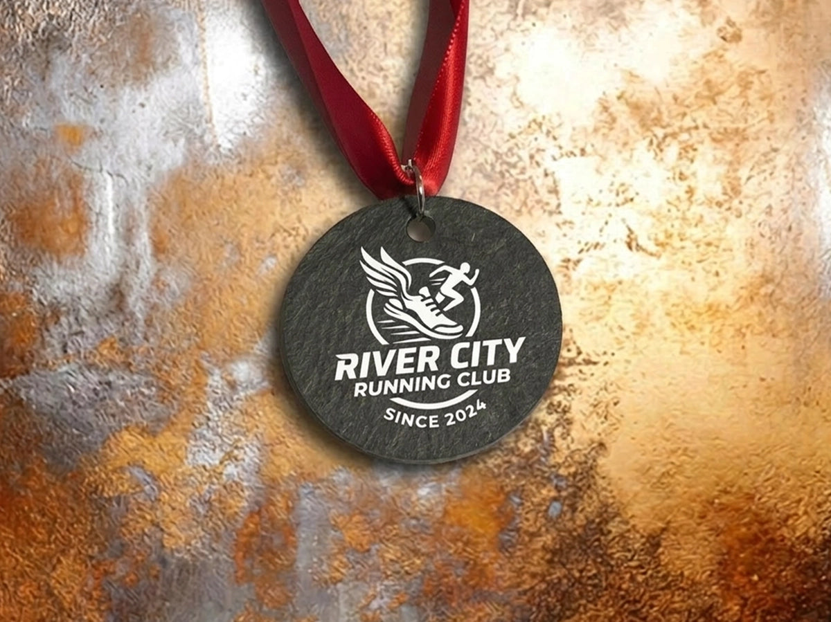 Welsh Slate Medal 50mm