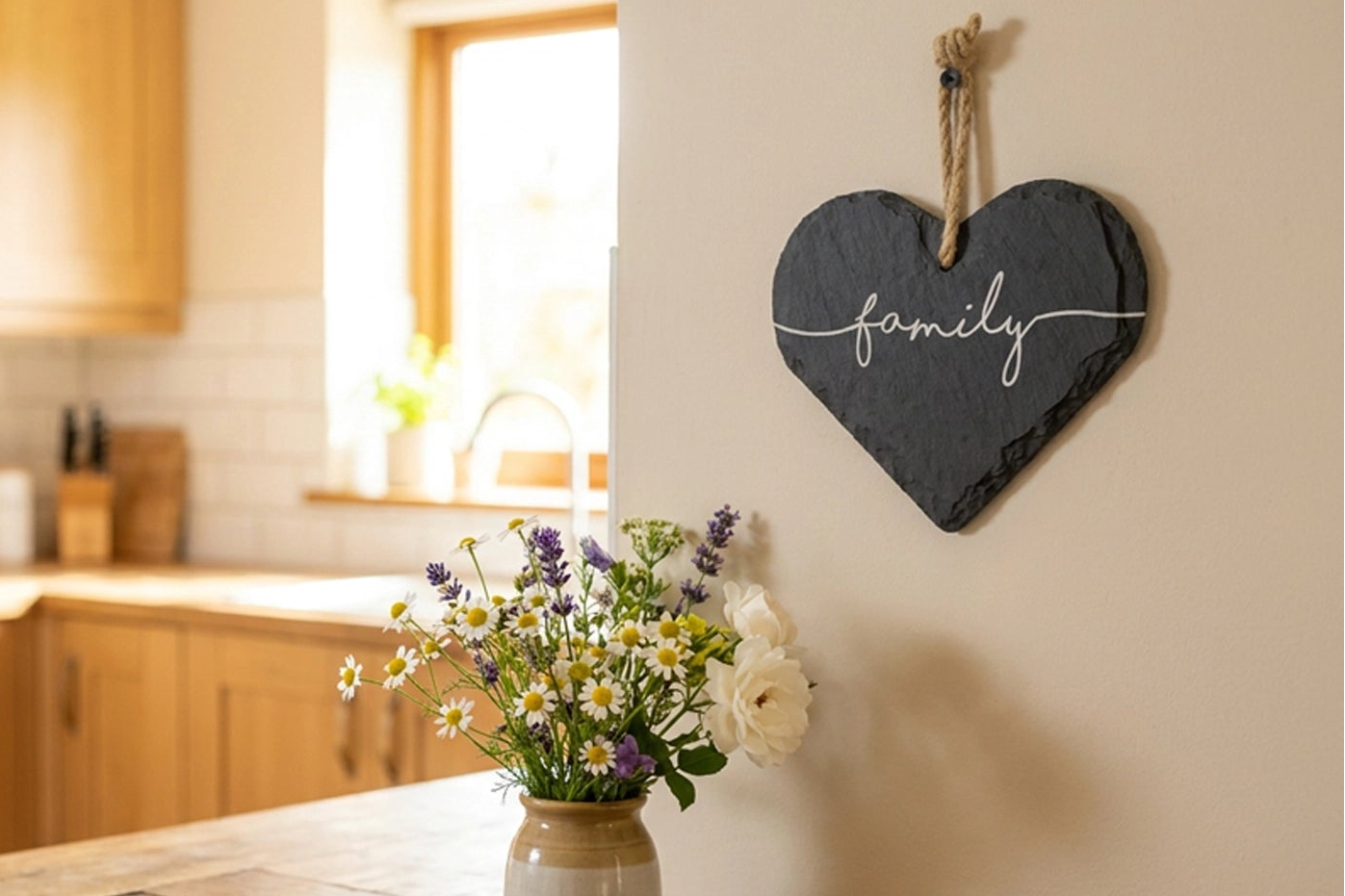 Family Welsh Slate Heart