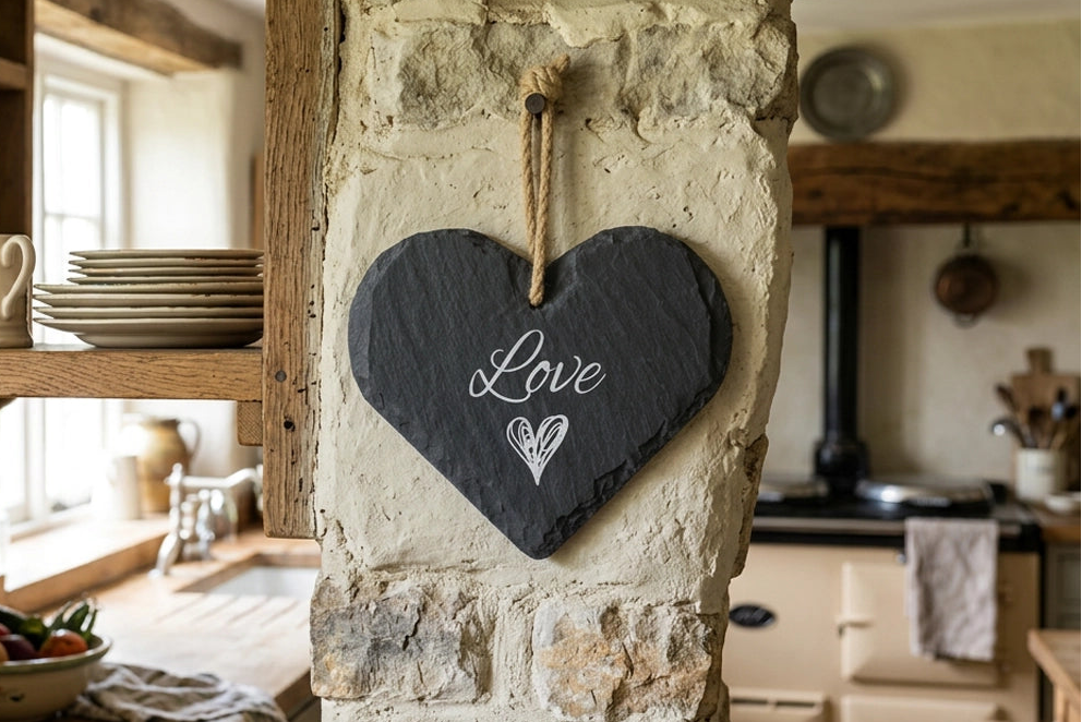 Love Medium Slate Heart