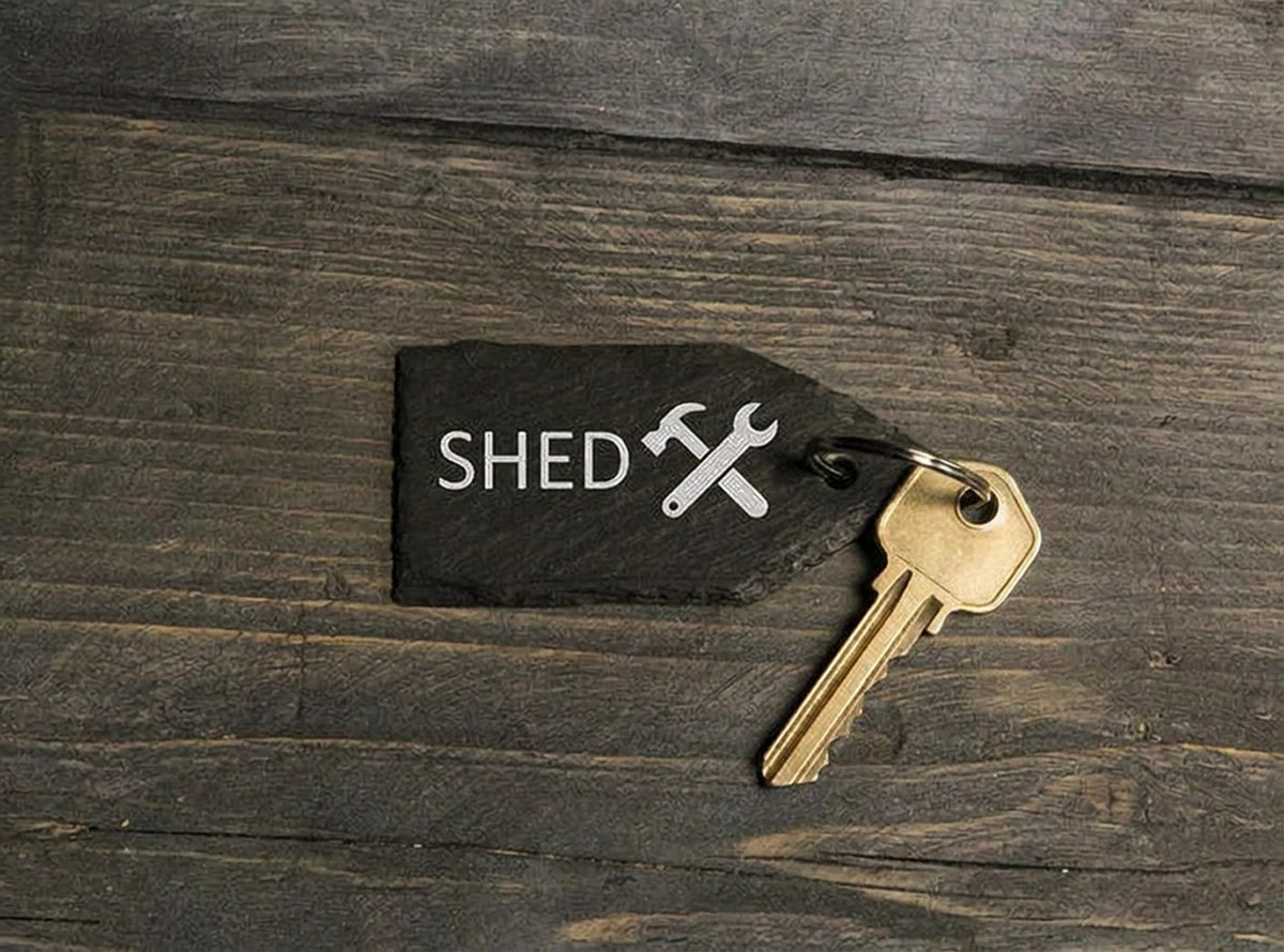 Personalised Welsh Slate Key Fob