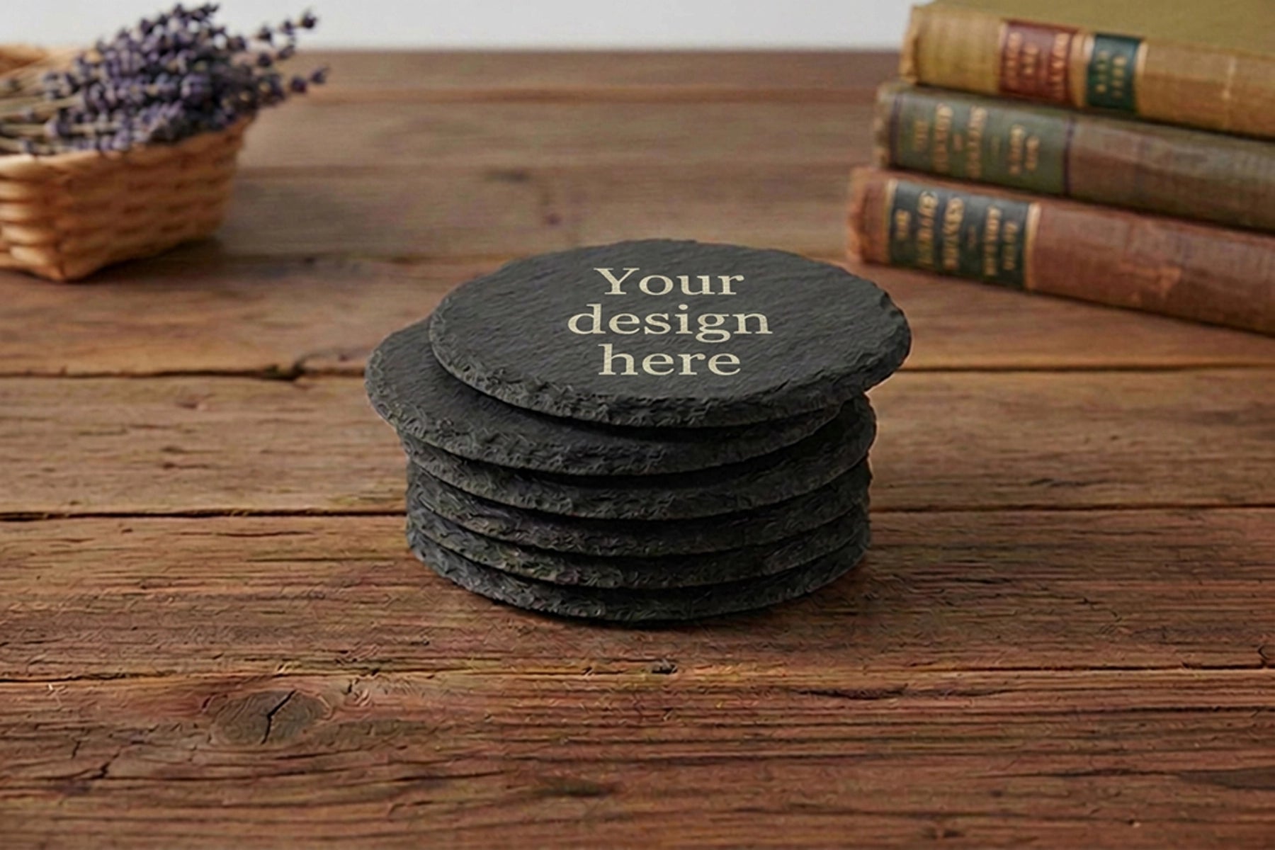 Personalised Round coaster - set of 6
