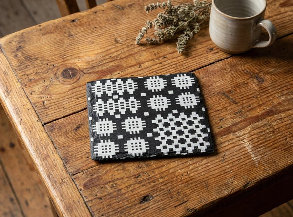 Square Welsh Slate Coaster - 'Tapestry 2'