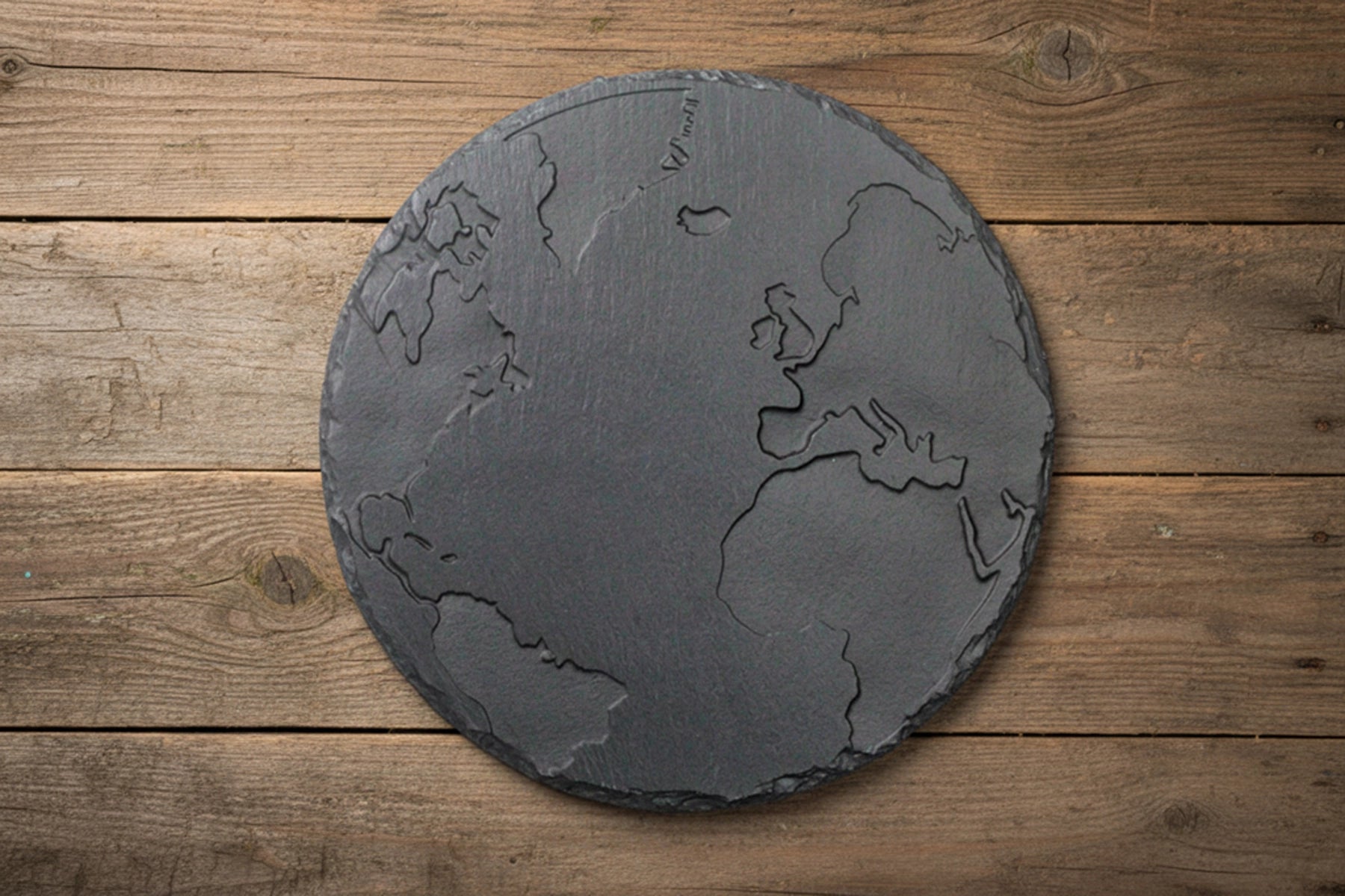 Welsh Slate cheese board -  Round World