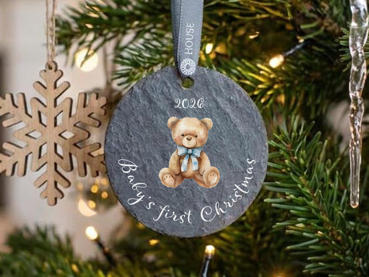 Baby's First Christmas Decoration Blue