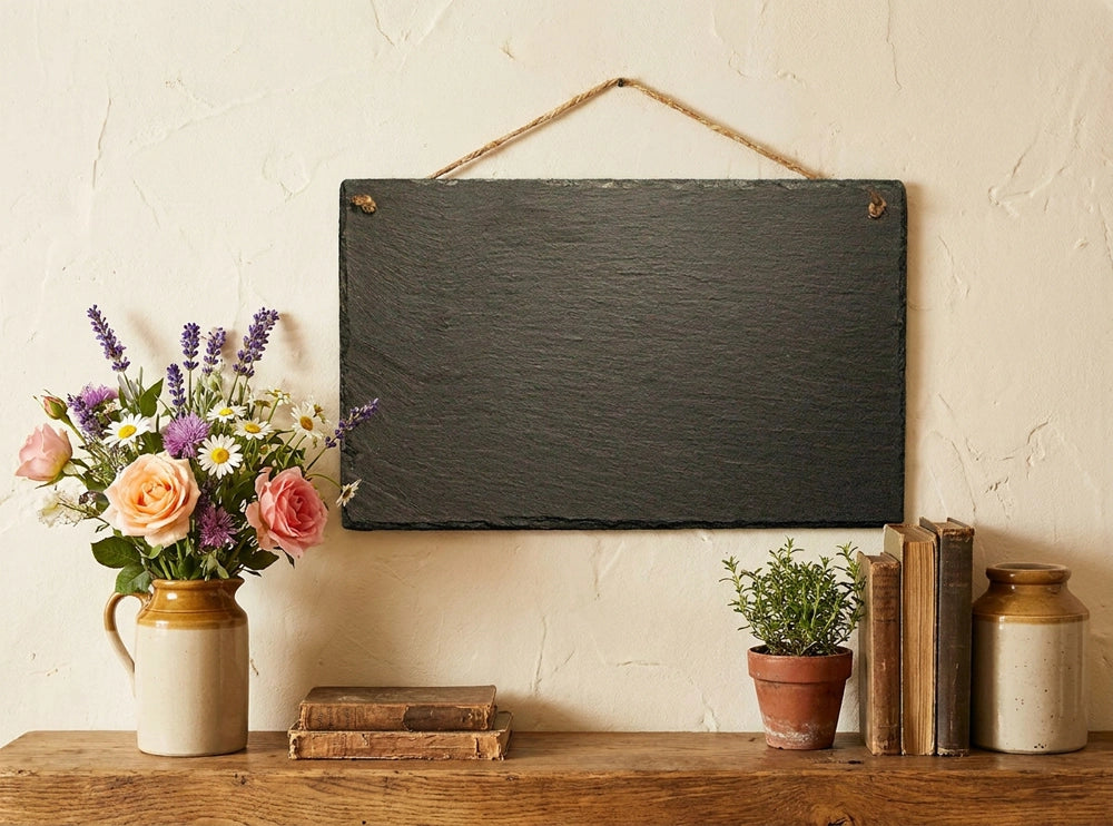 Welsh Slate Memo Board - Large Landscape