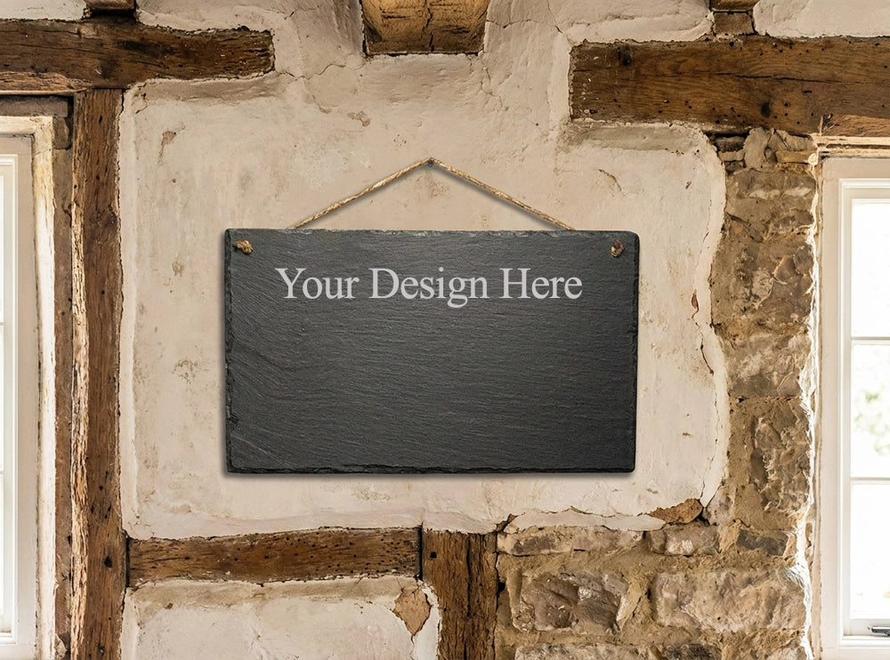Personalised Welsh Slate Memo board - Large Landscape