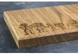 personalised welsh oak chopping board 220x150