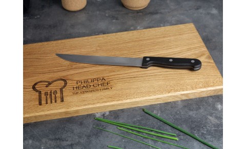 Personalised Oak Chopping Board | 220 X 400