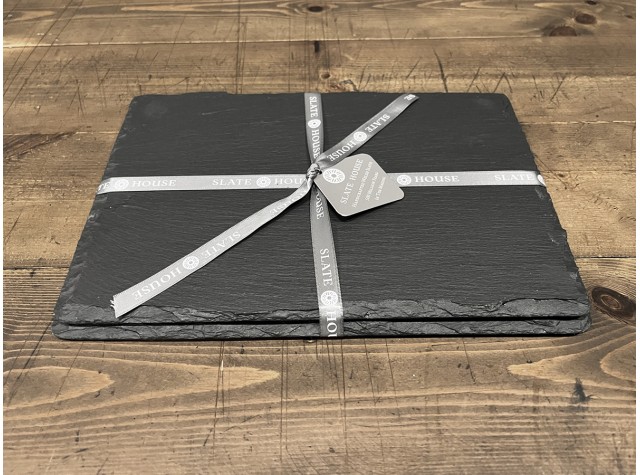 Welsh slate square christmas coaster with christmas design for your father